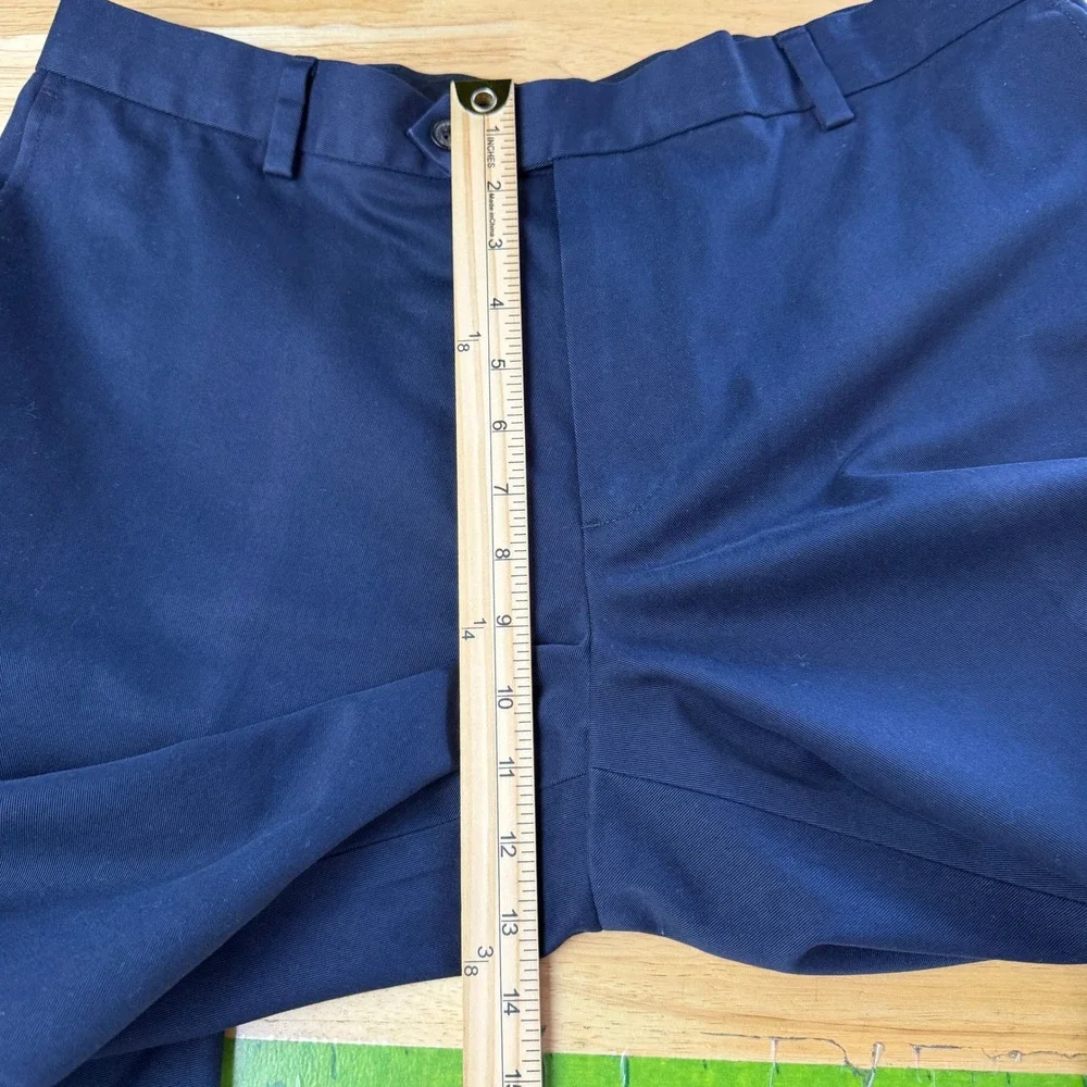 Brooks Brothers Advantage Chino Milano Mens 38x27 Slim Fit Navy Blue Pants